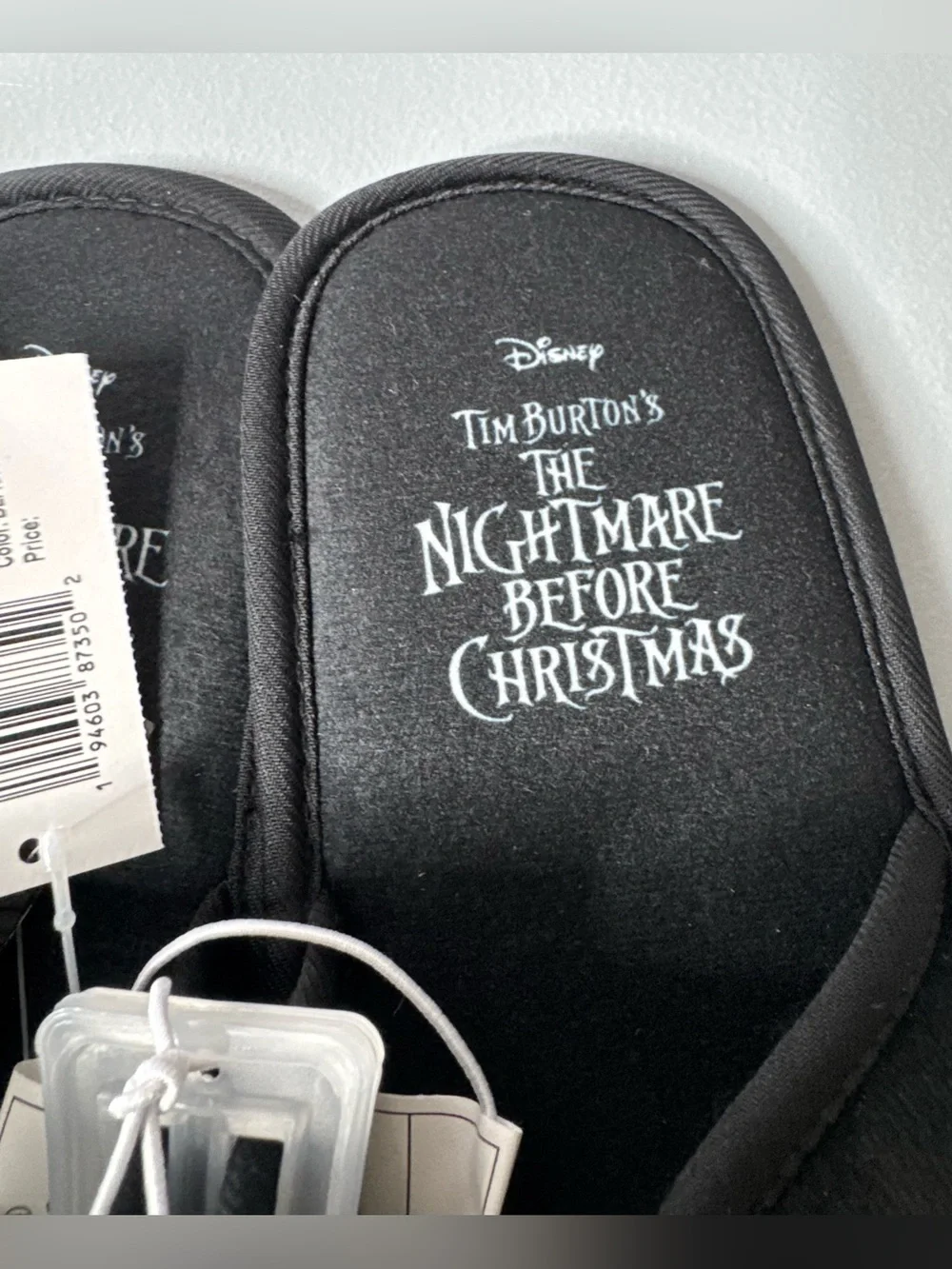 The nightmare before Christmas jack skellington slip-on sole grip slippers 4/5